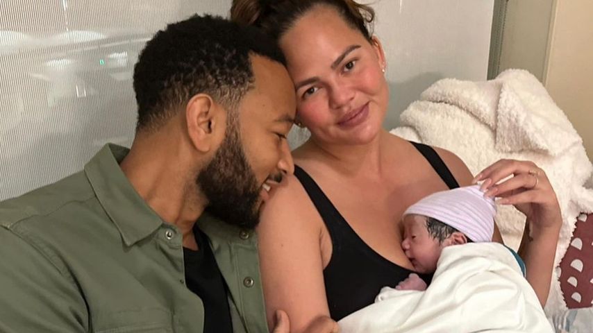 John Legend und Chrissy Teigen mit ihrem Sohn Wren