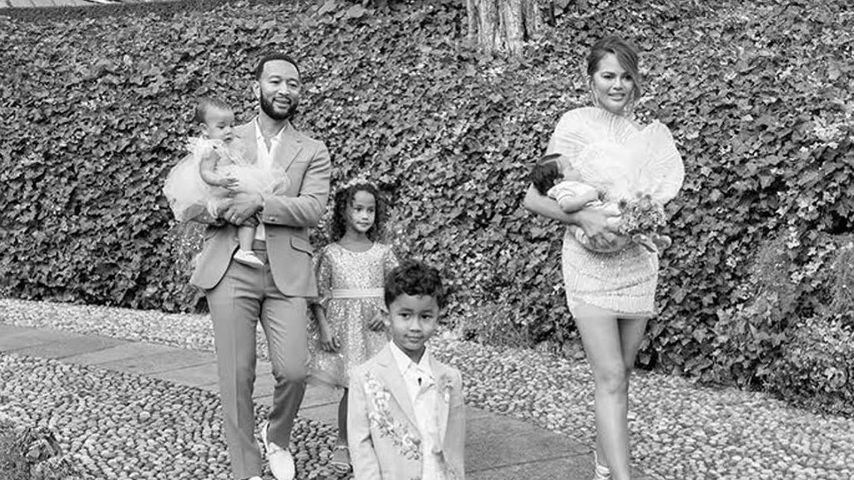 John Legend und Chrissy Teigen mit ihren Kindern, November 2023