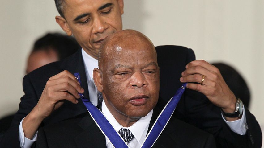 John Lewis und Barack Obama in Washington D.C. im Februar 2011
