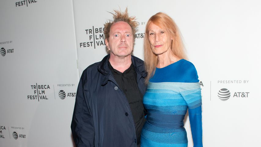 John Lydon und seine Frau Nora Forster im April 2017