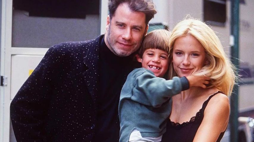 John Travolta mit seinem Sohn Jett und seiner Frau Kelly