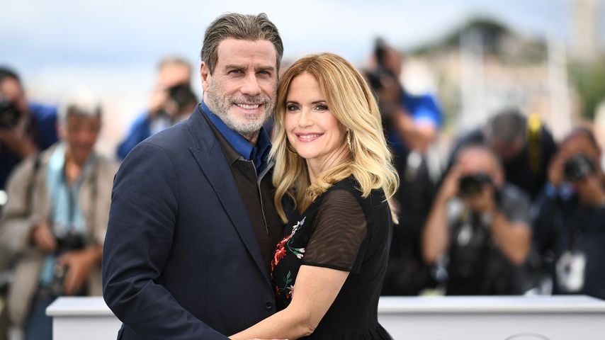 John Travolta und Kelly Preston beim Fototermin zu "Gotti" bei den Filmfestspielen in Cannes 2018