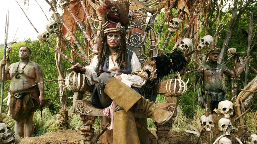 Johnny Depp alias Jack Sparrow in "Fluch der Karibik 2"