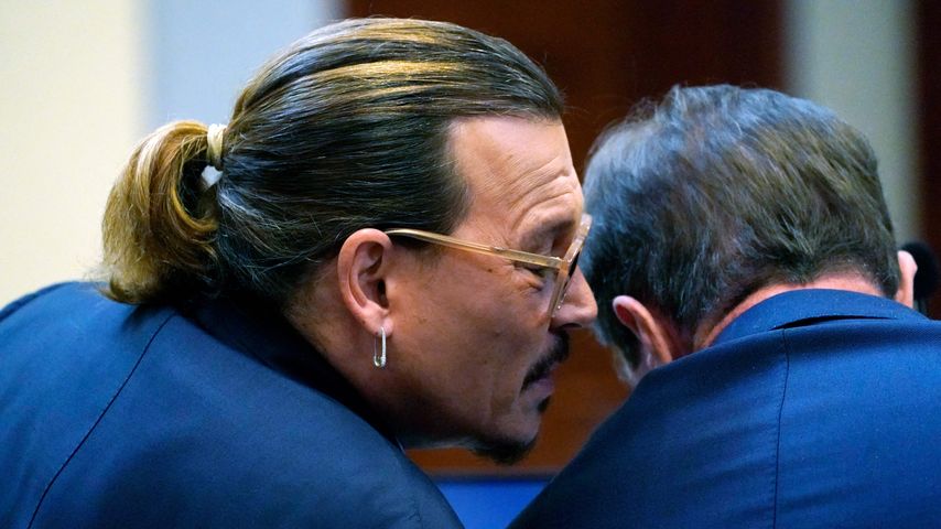 Johnny Depp und sein Anwalt im Mai 2022