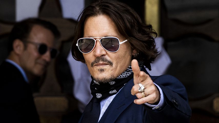 Johnny Depp vor den Royal Courts of Justice in London im Jahr 2020