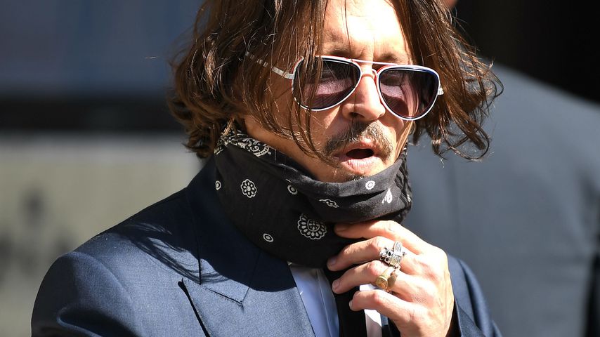 Johnny Depp vor einem Gerichtsgebäude in London im Juli 2020
