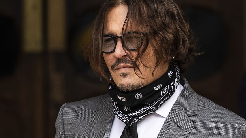 Johnny Depp vor einem Gerichtsgebäude in London im Juli 2020