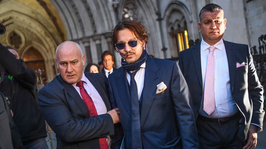 Johnny Depp verlässt den Royal Courts of Justice in London im Jahr 2020