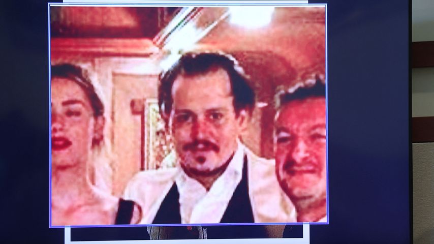 Beweisfoto aus dem Gerichtssaal, Amber Heard und Johnny Depp in den Flitterwochen