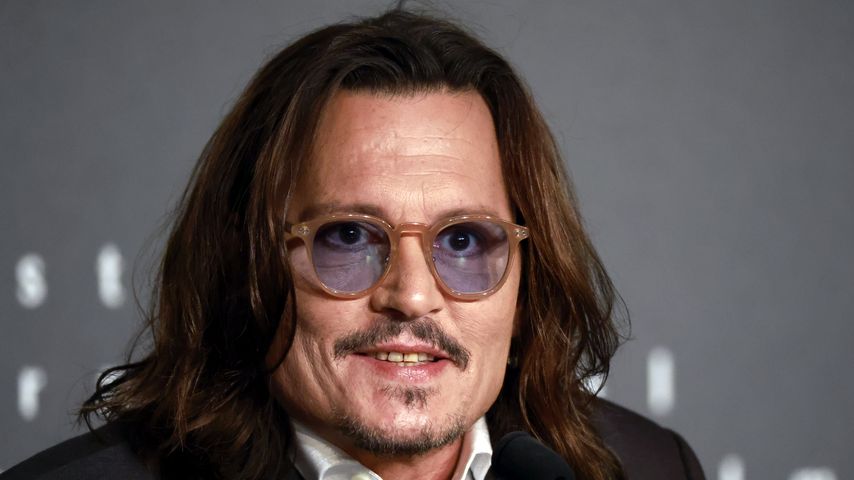 Johnny Depp bei der Pressekonferenz zu "Jeanne du Barry", Mai 2023 in Cannes