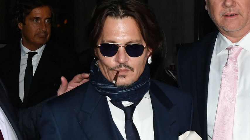 Johnny Depp verlässt ein Gerichtsgebäude in London im Februar 2020