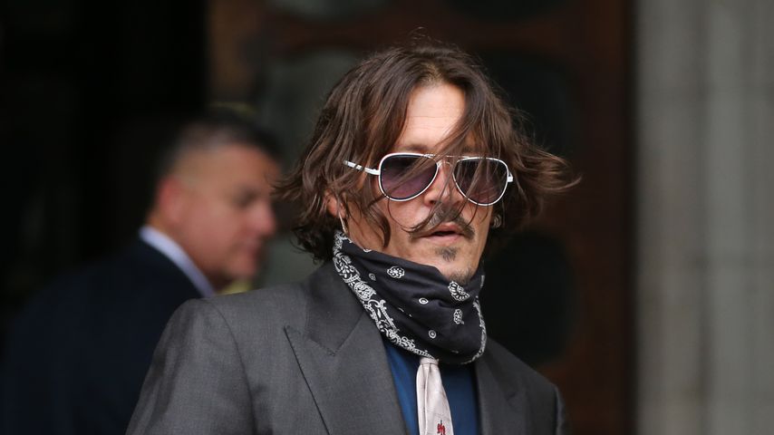 Johnny Depp am High Court in London im Juli 2020