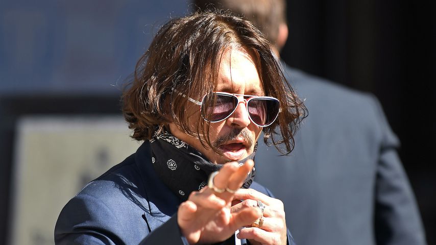 Johnny Depp vor dem Gericht in London, Juli 2020