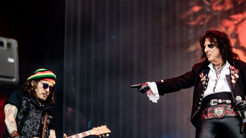 Johnny Depp und Alice Cooper der Hollywood Vampires