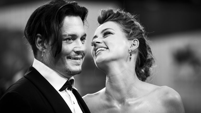 Die Schauspieler Johnny Depp und Amber Heard