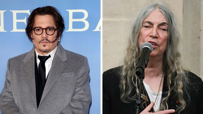 Collage: Johnny Depp und Patti Smith, Musiker