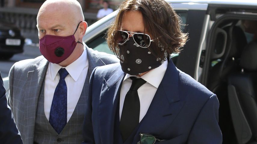 Johnny Depp vor dem Gericht in London, Juli 2020