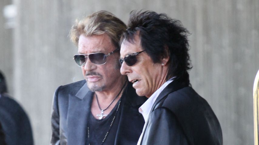 Johnny Hallyday und Robin Le Mesurier im August 2012