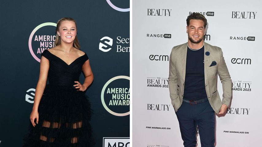 Collage: JoJo Siwa und Chris Hughes