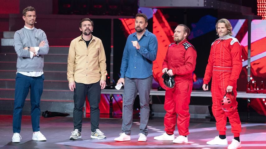 Joko, Klaas, Steven Gätjen, Axel Stein und Paul Janke