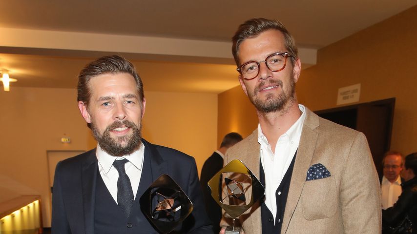 Klaas Heufer-Umlauf und Joko Winterscheidt im April 2018 in Marl, Nordrhein-Westfalen
