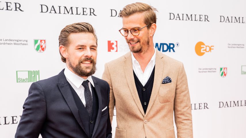 Joko Winterscheidt und Klaas-Heufer Umlauf im April 2018 in Marl