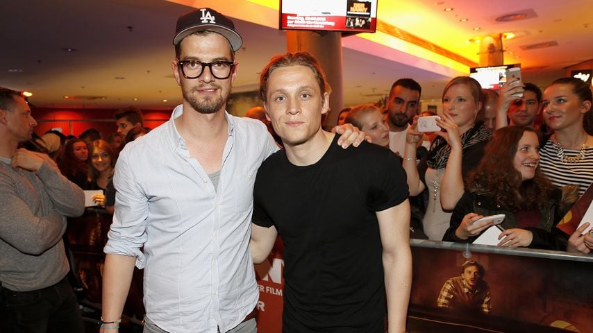 Moderator Joko Winterscheidt und Schauspieler Matthias Schweighöfer 2015 in München