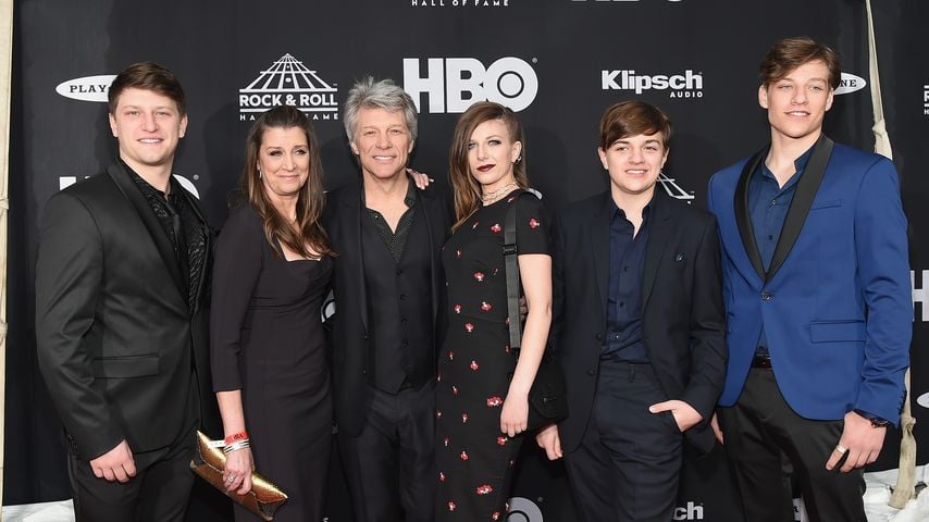 Jon Bon Jovi und seine Familie im April 2018