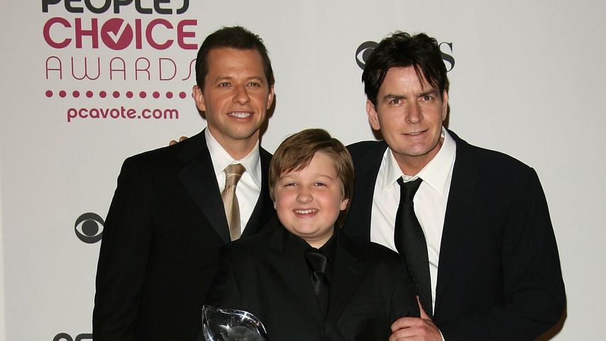 Jon Cryer, Angus T. Jones und Charlie Sheen, 2007