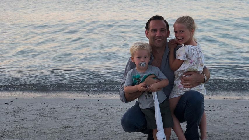 Jonas Bergström mit seinen Kindern Katinka und Sebastian