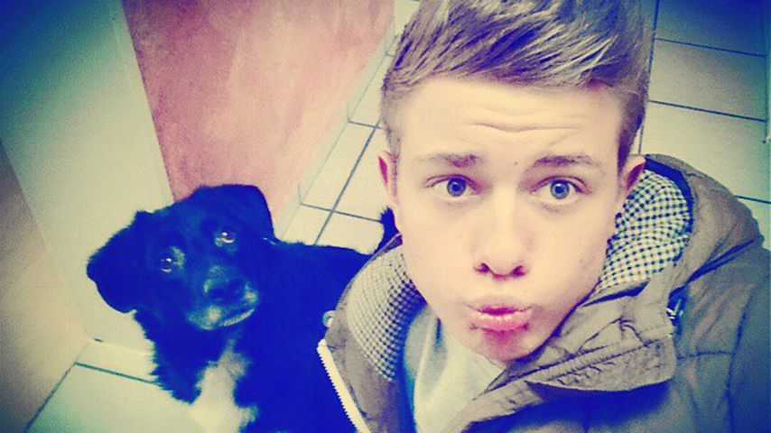 Jonas Ems mit seinem Hund Dali im Jahr 2014