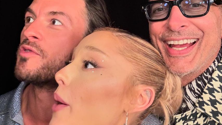 Jonathan Bailey, Ariana Grande und Jeff Goldblum