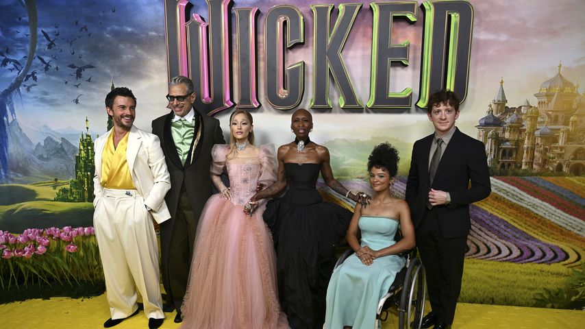 Jonathan Bailey, Jeff Goldblum, Ariana Grande, Cynthia Erivo, Marissa Bode und Ethan Slater