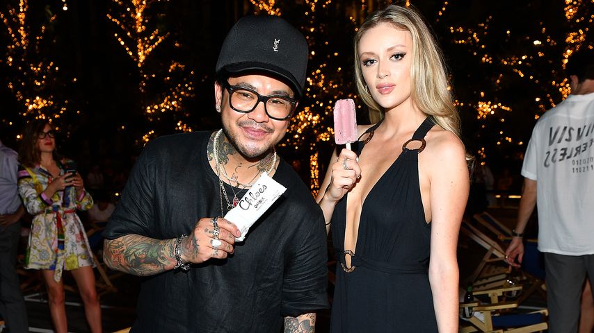 Tattoo-Artist Jonathan “JonBoy” Valena und Danielle Lupo in New York