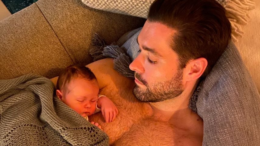 Jonny Mitchell mit seinem Sohn