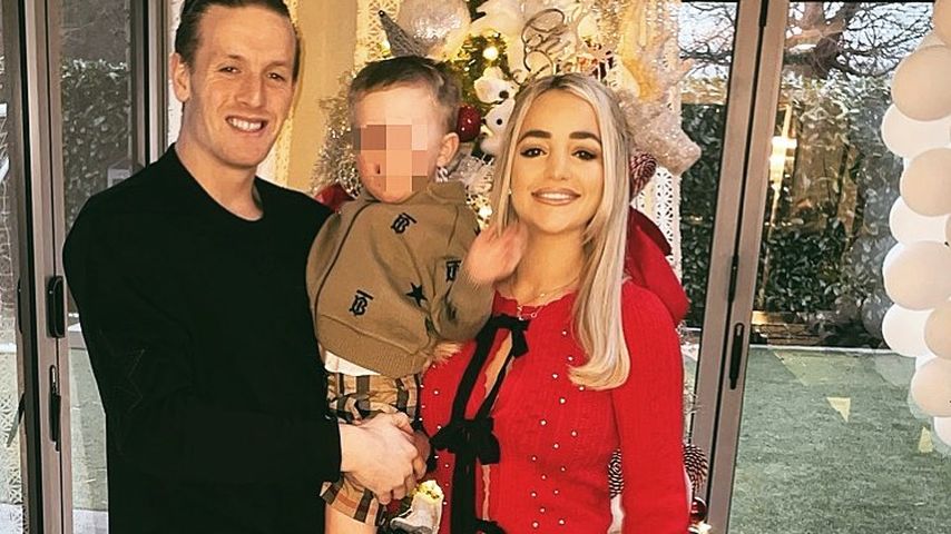 Jordan und Megan Pickford mit ihrem Sohn