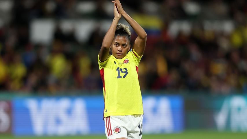 Jorelyn Carabalí bei einem Fußballspiel