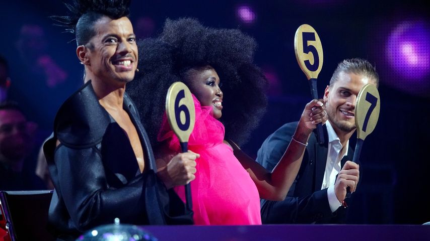 Jorge González, Motsi Mabuse und Rúrik Gíslason bei "Let's Dance"