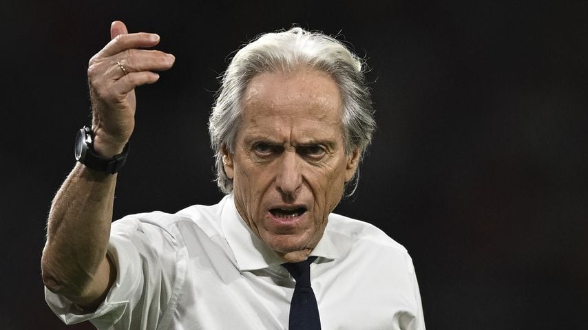 Jorge Jesus reagiert während des Nations-League-Spiels Portugal gegen Norwegen in Porto