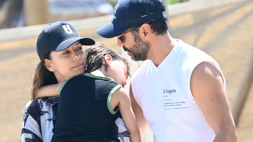 Eva Longoria mit ihrem Mann José Bastón und ihrem gemeinsamen Sohn Santiago