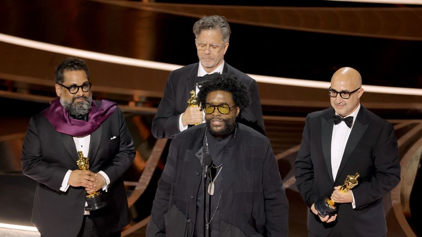 Joseph Patel, Robert Fyvolent, Questlove, und David Dinerstein bei der Oscar-Verleihung 2022