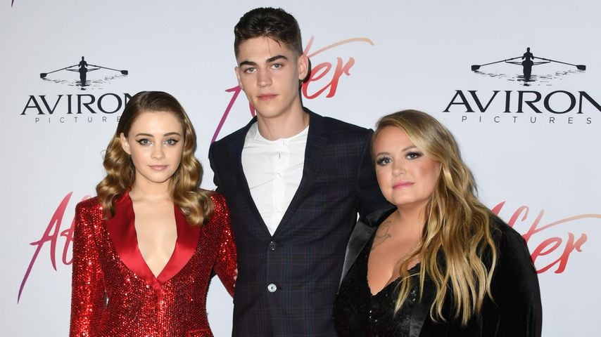 Josephine Langford, Hero Fiennes Tiffin und Anna Todd bei der "After"-Premiere 2019
