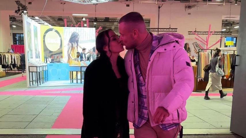 Josephine Lehmann mit Eric Sindermann auf der Berlin Fashion Week