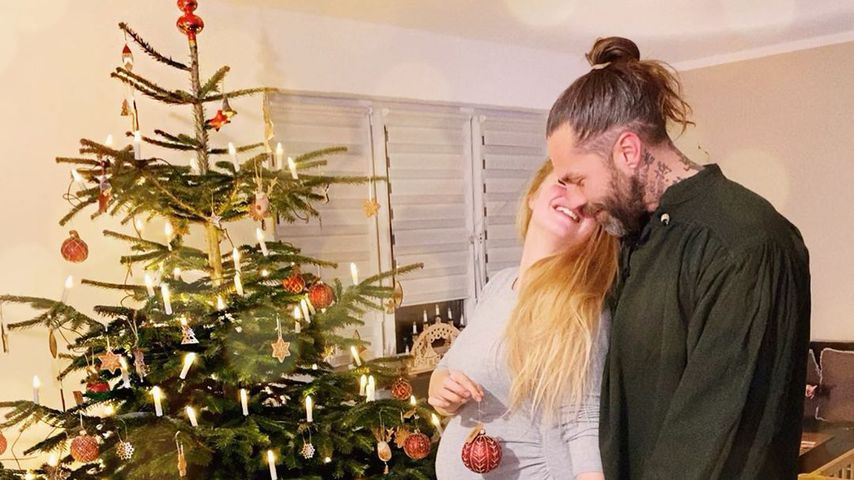 Josephine Welsch und ihr Partner Robert Dallmann, Weihnachten 2019