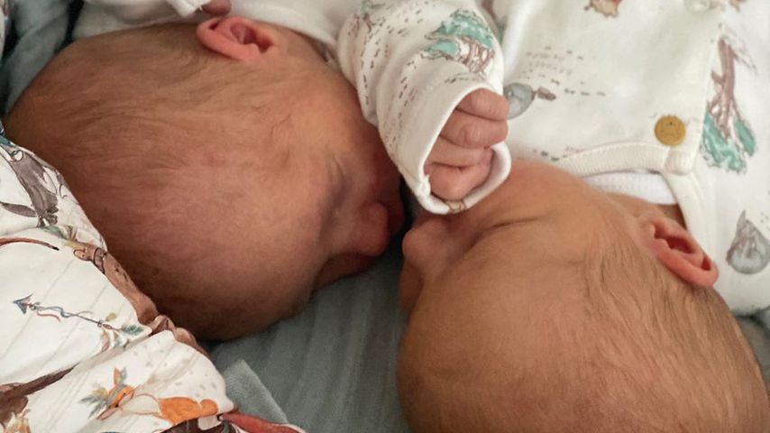 Josephine Welschs Zwillinge im April 2020