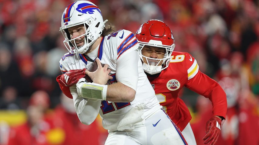 Josh Allen beim AFC Championship Game gegen die Kansas City Chiefs, Januar 2025