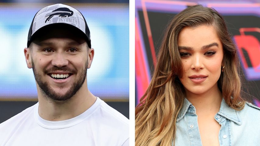 Collage: Josh Allen und Hailee Steinfeld