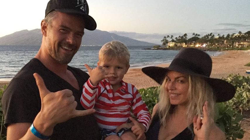 Josh Duhamel und Fergie mit ihrem Sohn Axl im Januar 2017