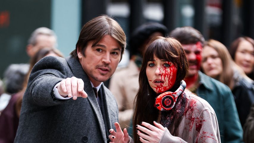 Josh Hartnett und Dakota Johnson beim Filmdreh in New York City, März 2025
