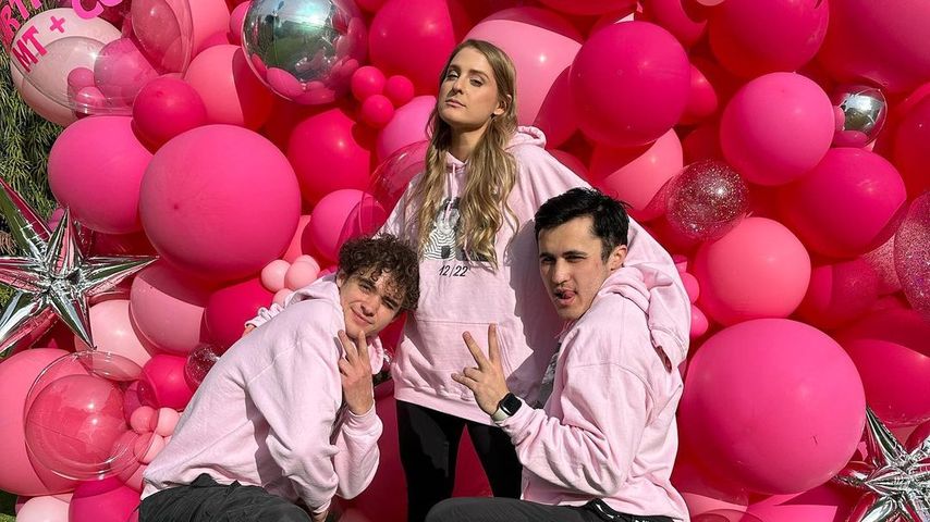 Joshua Bassett, Meghan Trainor und Chris Olsen im Dezember 2022